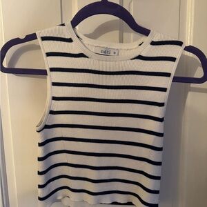 Nati Striped Sleeveless Top